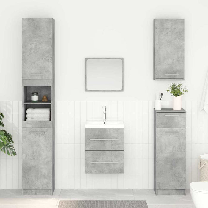 Dulap de chiuvetă Gri din beton 38,5 x 41 x 48 cm Lemn compozit - WALTI WALTI