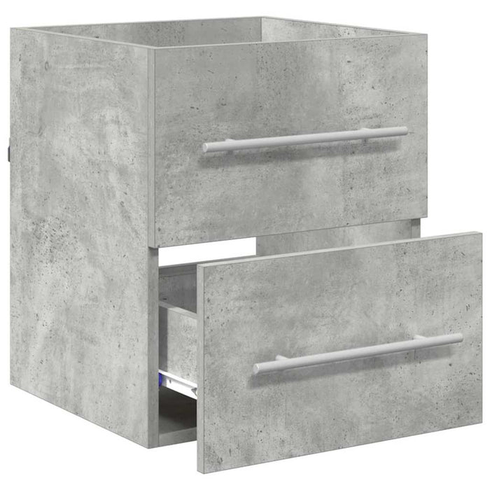 Dulap de chiuvetă Gri din beton 38,5 x 41 x 48 cm Lemn compozit - WALTI WALTI
