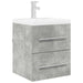 Dulap de chiuvetă Gri din beton 38,5 x 41 x 48 cm Lemn compozit - WALTI WALTI