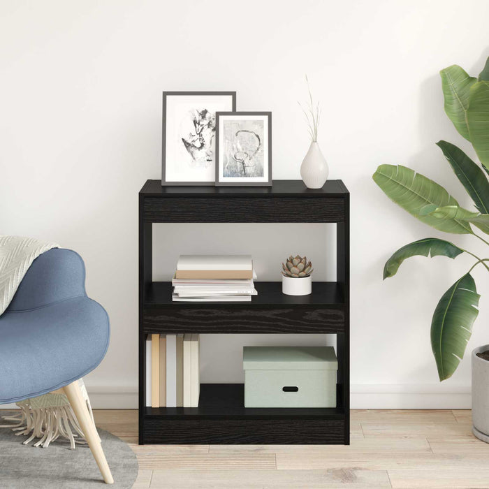 Dulap pentru cărți Stejar Negru 60 x 30 x 72 cm Lemn compozit - WALTI WALTI