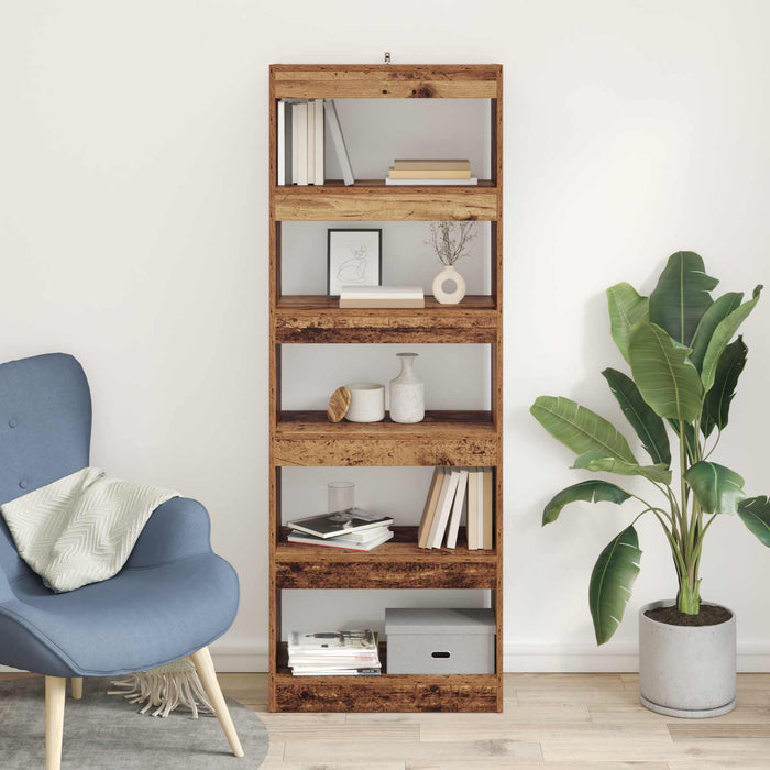 Dulap pentru cărți Lemn vechi 60 x 30 x 166 cm Lemn compozit - WALTI WALTI