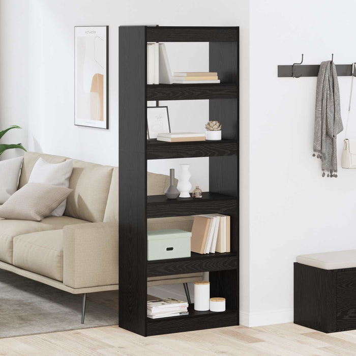 Dulap pentru cărți Stejar negru 60 x 30 x 166 cm Lemn compozit - WALTI WALTI