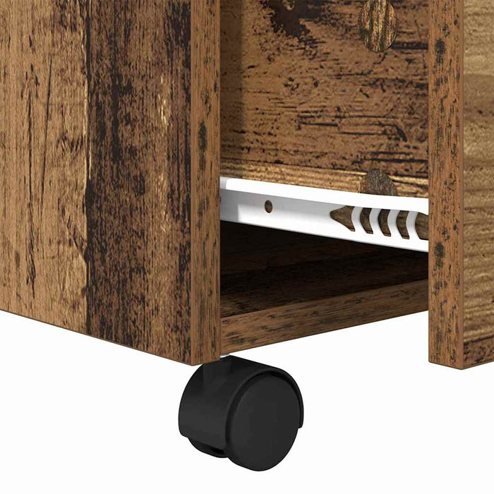 Masă de cafea cu sertar Lemn Vechi 55 x 55 x 45cm Lemn compozit - WALTI WALTI