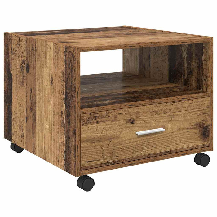 Masă de cafea cu sertar Lemn Vechi 55 x 55 x 45cm Lemn compozit - WALTI WALTI