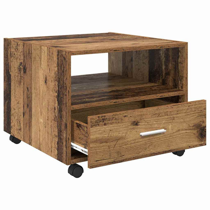 Masă de cafea cu sertar Lemn Vechi 55 x 55 x 45cm Lemn compozit - WALTI WALTI