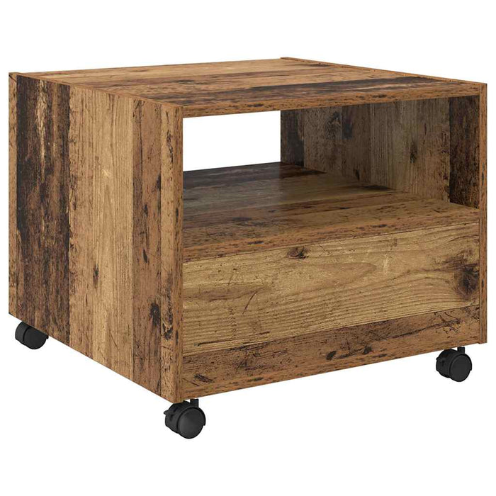 Masă de cafea cu sertar Lemn Vechi 55 x 55 x 45cm Lemn compozit - WALTI WALTI