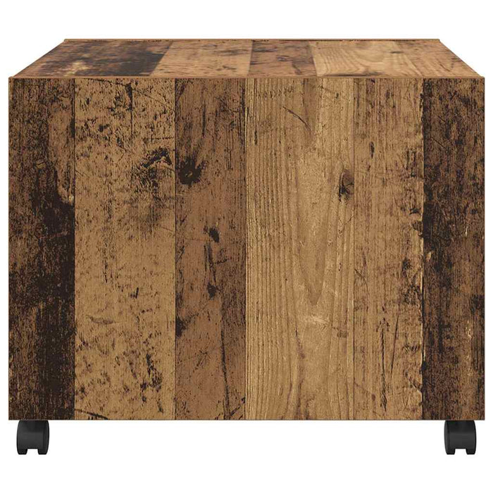 Masă de cafea cu sertar Lemn Vechi 55 x 55 x 45cm Lemn compozit - WALTI WALTI