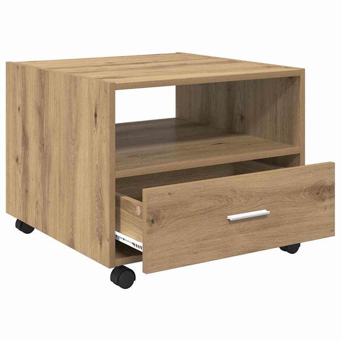 Masă de cafea Stejar Artizanal 55 x 55 x 45cm Lemn compozit - WALTI WALTI