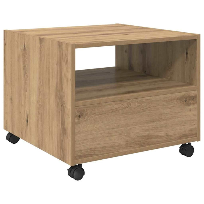 Masă de cafea Stejar Artizanal 55 x 55 x 45cm Lemn compozit - WALTI WALTI