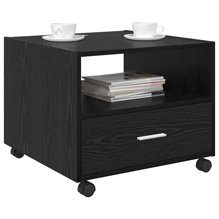 Masă de cafea Stejar Negru 55 x 55 x 45cm Lemn compozit - WALTI WALTI