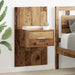 Dulap de noapte 2 pcs Lemn vechi 50 x 32,5 x 80cm Lemn compozit - WALTI WALTI
