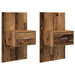 Dulap de noapte 2 pcs Lemn vechi 50 x 32,5 x 80cm Lemn compozit - WALTI WALTI