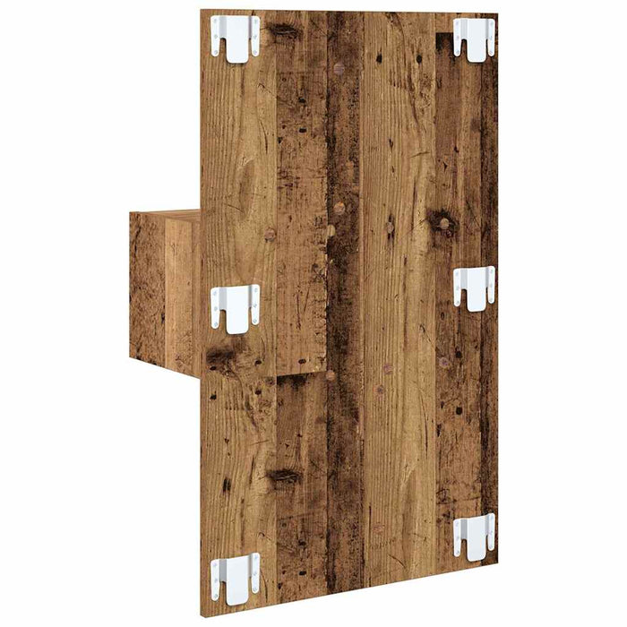 Dulap de noapte 2 pcs Lemn vechi 50 x 32,5 x 80cm Lemn compozit - WALTI WALTI