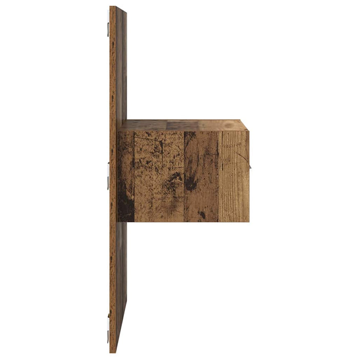 Dulap de noapte 2 pcs Lemn vechi 50 x 32,5 x 80cm Lemn compozit - WALTI WALTI