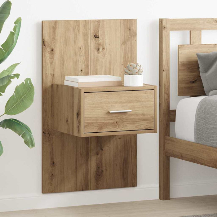 Dulap de noapte 2 pcs Stejar Artizanal 50 x 32,5 x 80cm - WALTI WALTI
