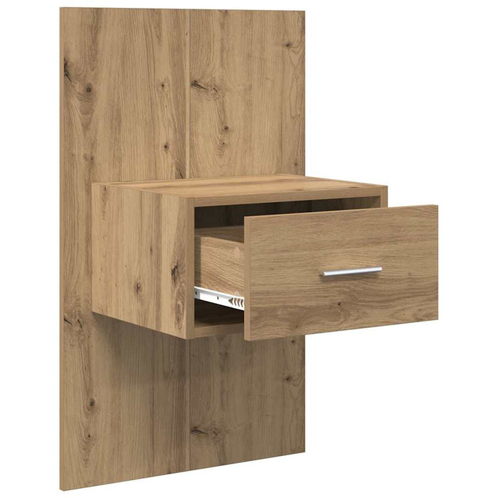 Dulap de noapte 2 pcs Stejar Artizanal 50 x 32,5 x 80cm - WALTI WALTI
