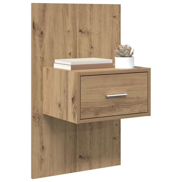Dulap de noapte 2 pcs Stejar Artizanal 50 x 32,5 x 80cm - WALTI WALTI