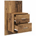 Noptieră suspendată 2 pcs Lemn Vechi 48,5 x 32,5 x 80 cm - WALTI WALTI