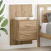 Noptieră suspendată 2 pcs Stejar Artizanal 48,5 x 32,5 x 80 cm - WALTI WALTI