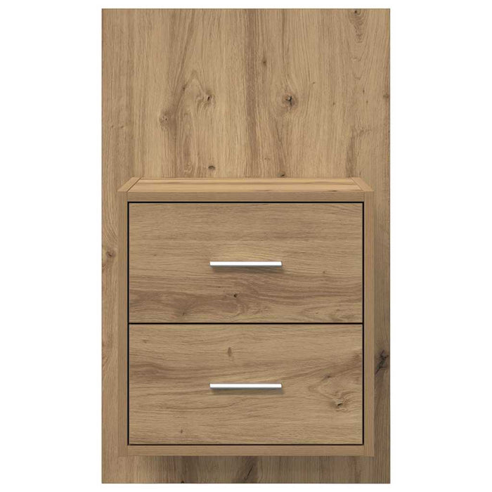 Noptieră suspendată 2 pcs Stejar Artizanal 48,5 x 32,5 x 80 cm - WALTI WALTI