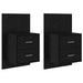 Noptieră suspendată 2 pcs Stejar Negru 48,5 x 32,5 x 80 cm - WALTI WALTI