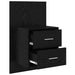 Noptieră suspendată 2 pcs Stejar Negru 48,5 x 32,5 x 80 cm - WALTI WALTI
