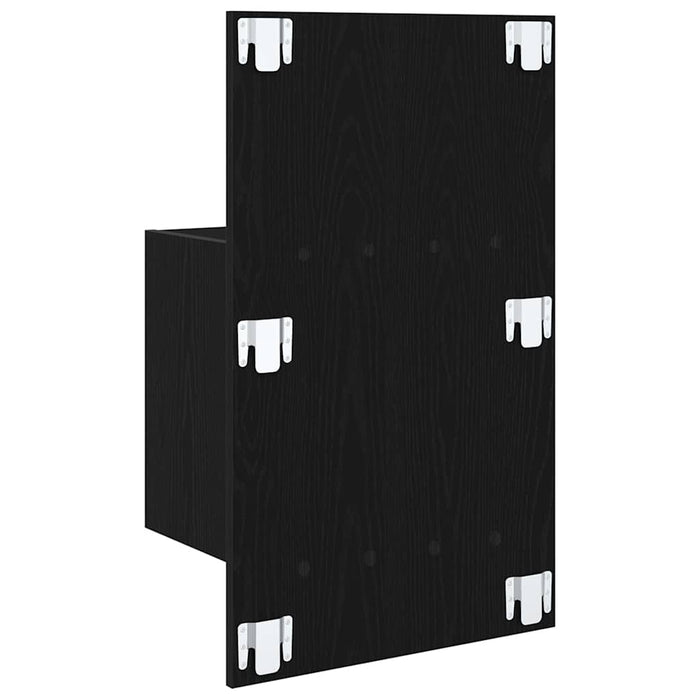 Noptieră suspendată 2 pcs Stejar Negru 48,5 x 32,5 x 80 cm - WALTI WALTI
