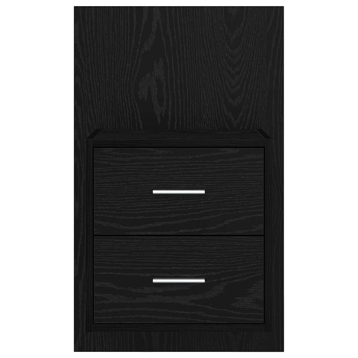 Noptieră suspendată 2 pcs Stejar Negru 48,5 x 32,5 x 80 cm - WALTI WALTI