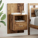 Dulap de noapte 2 pcs Lemn vechi 50 x 32.5 x 80cm Lemn compozit - WALTI WALTI