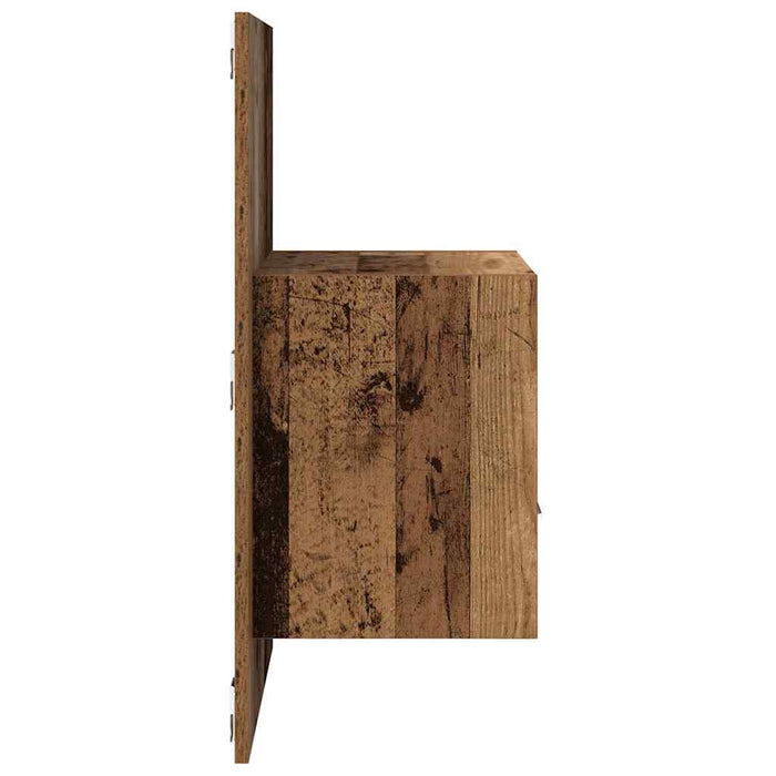 Dulap de noapte 2 pcs Lemn vechi 50 x 32.5 x 80cm Lemn compozit - WALTI WALTI