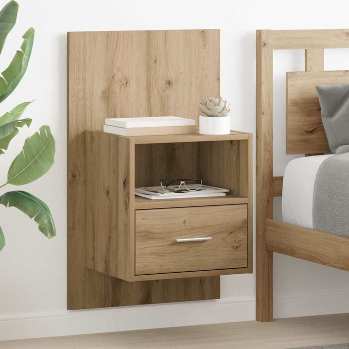 Dulap de noapte 2 buc. Stejar Artizanal 50 x 32.5 x 80cm WALTI