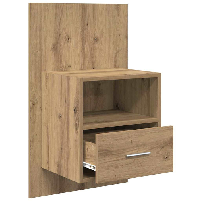 Dulap de noapte 2 buc. Stejar Artizanal 50 x 32.5 x 80cm WALTI