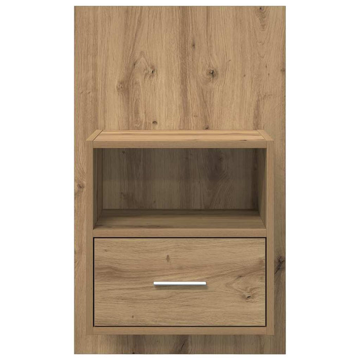 Dulap de noapte 2 buc. Stejar Artizanal 50 x 32.5 x 80cm WALTI