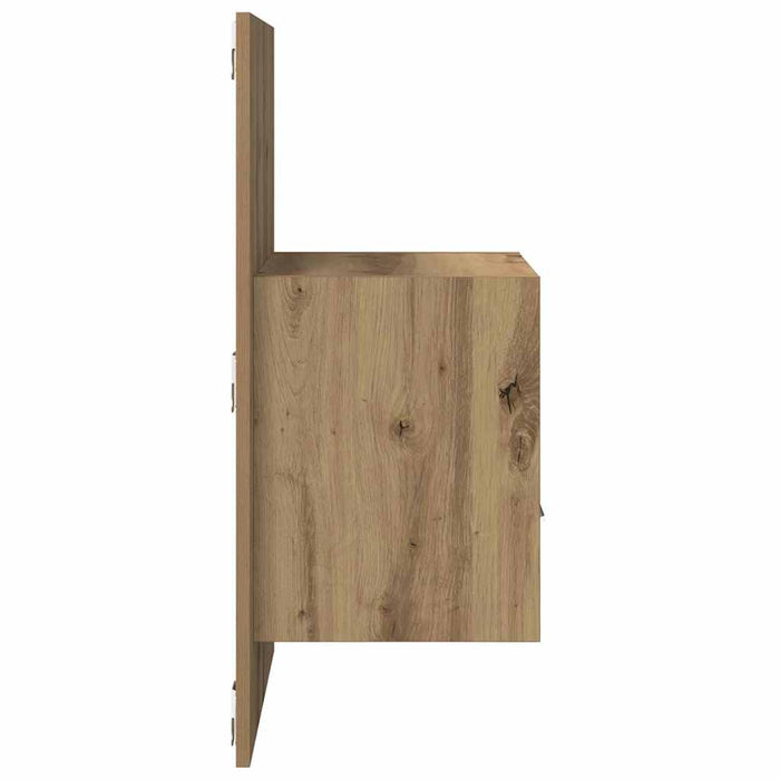 Dulap de noapte 2 buc. Stejar Artizanal 50 x 32.5 x 80cm WALTI