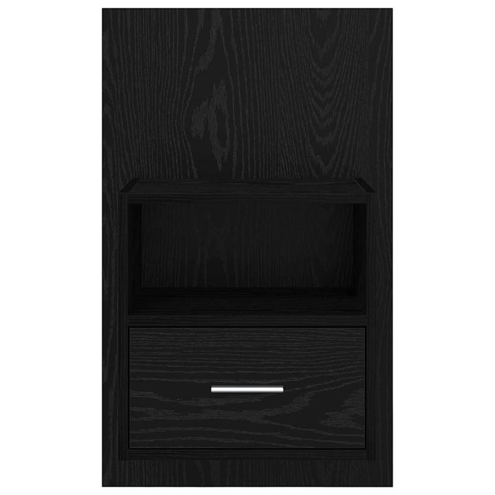 Dulap de noapte cu sertar 2 pcs Stejar Negru 50 x 32.5 x 80cm - WALTI WALTI