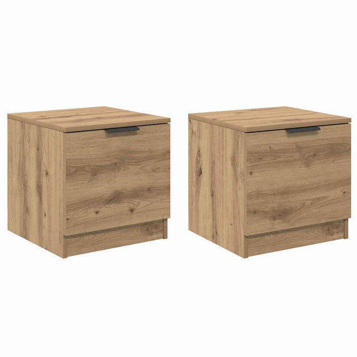Dulap de pat cu sertar 2 pcs Stejar Artizanal 40 x 39 x 40cm - WALTI WALTI