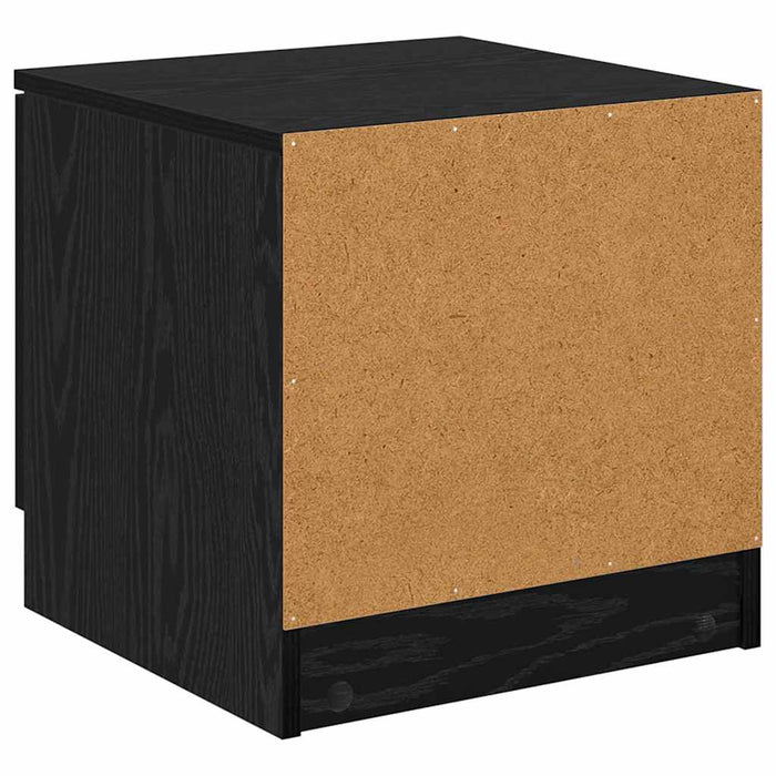 Dulap de pat 2 pcs Stejar Negru 40 x 39 x 40cm Lemn compozit - WALTI WALTI