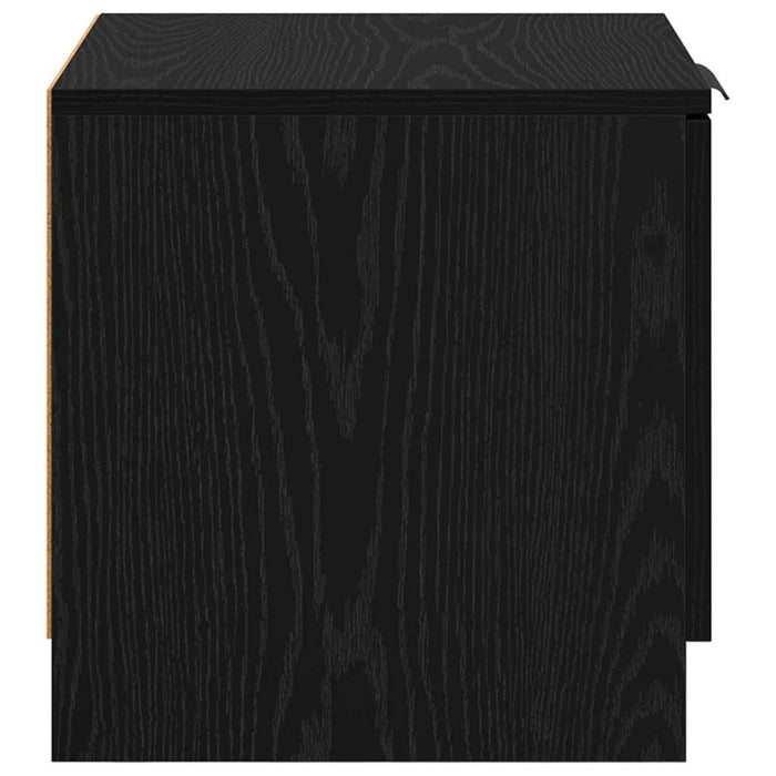 Dulap de pat 2 pcs Stejar Negru 40 x 39 x 40cm Lemn compozit - WALTI WALTI