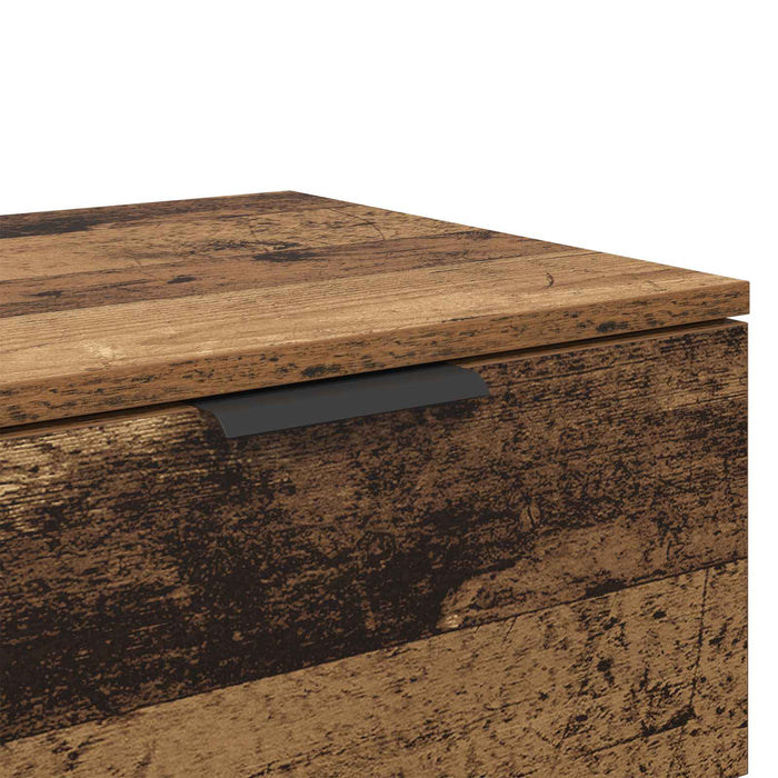 Dulap de noapte 2 pcs Lemn vechi 45 x 39 x 50 cm Lemn compozit WALTI