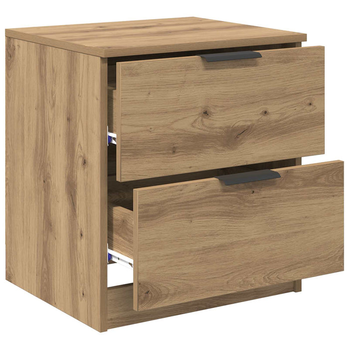 Dulap de noapte 2 buc. Stejar Artizanal 45 x 39 x 50 cm WALTI