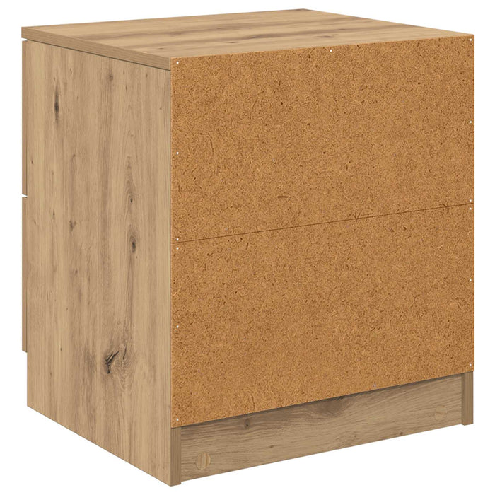 Dulap de noapte 2 buc. Stejar Artizanal 45 x 39 x 50 cm WALTI