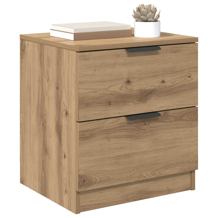 Dulap de noapte 2 buc. Stejar Artizanal 45 x 39 x 50 cm WALTI