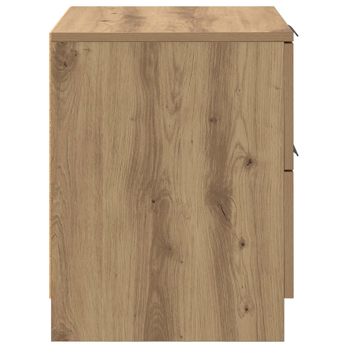 Dulap de noapte 2 buc. Stejar Artizanal 45 x 39 x 50 cm WALTI