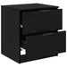 Dulap de noapte cu sertar 2 pcs Stejar Negru 45 x 39 x 50 cm - WALTI WALTI