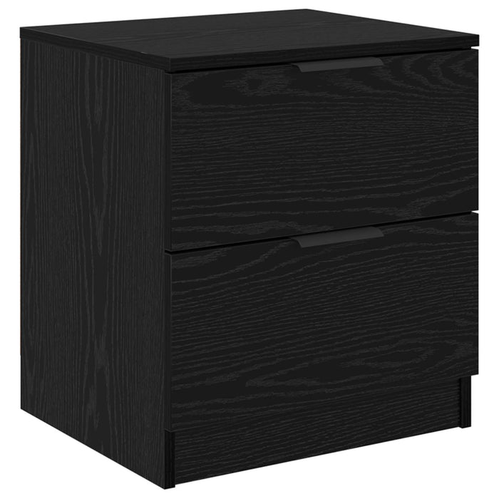 Dulap de noapte cu sertar 2 pcs Stejar Negru 45 x 39 x 50 cm - WALTI WALTI