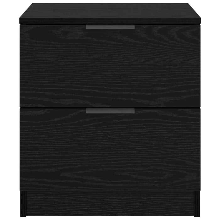 Dulap de noapte cu sertar 2 pcs Stejar Negru 45 x 39 x 50 cm - WALTI WALTI