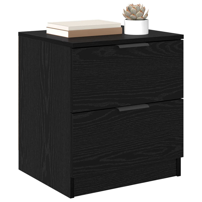 Dulap de noapte cu sertar 2 pcs Stejar Negru 45 x 39 x 50 cm - WALTI WALTI