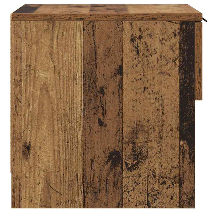 Dulap de pat 2 pcs Lemn vechi 40 x 39 x 40cm Lemn compozit - WALTI WALTI