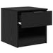 Dulap de pat 2 pcs Stejar Negru 40 x 39 x 40cm Lemn compozit - WALTI WALTI