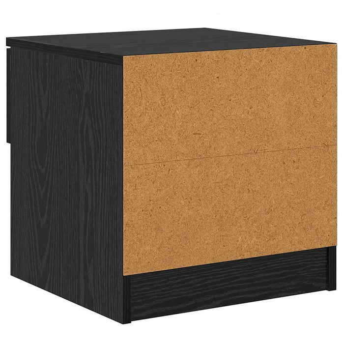 Dulap de pat 2 pcs Stejar Negru 40 x 39 x 40cm Lemn compozit - WALTI WALTI